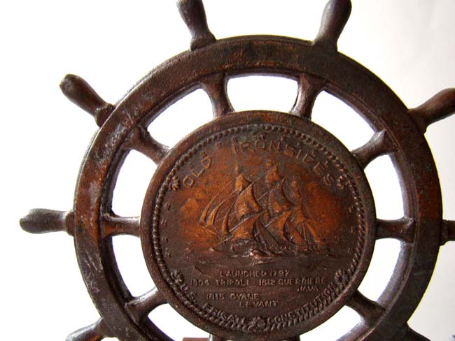 A pair of USS CONSTITUTION bookends made from salvaged material taken from the ship in 1927 — image 2